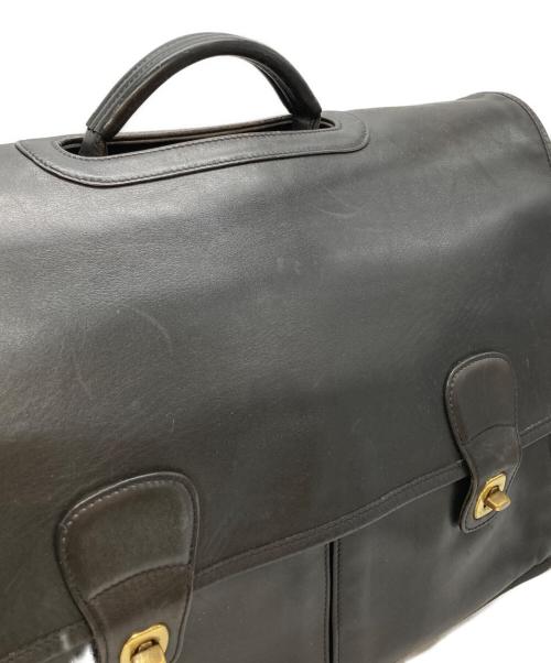 COACH（コーチ）COACH (コーチ) ターンロックレザーフラップショルダーバッグ ブラックの古着・服飾アイテム