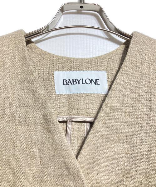 BABYLONE（バビロン）BABYLONE (バビロン) クレープリネンジレ/Crepe linen vest ベージュ サイズ:Fの古着・服飾アイテム
