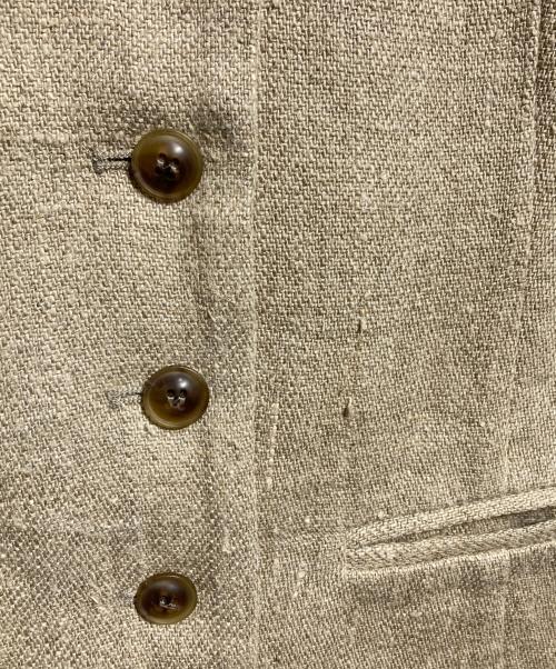 BABYLONE（バビロン）BABYLONE (バビロン) クレープリネンジレ/Crepe linen vest ベージュ サイズ:Fの古着・服飾アイテム