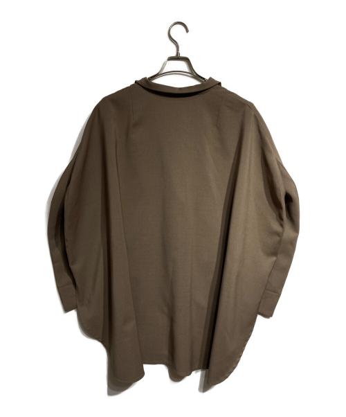 HIROKO KOSHINO（ヒロコ コシノ）HIROKO KOSHINO (ヒロコ コシノ) サークルカットワイドシルエットジャケット/Circle Cut Wide Silhouette Jacket カーキ サイズ:38の古着・服飾アイテム