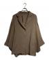 HIROKO KOSHINO（ヒロコ コシノ）の古着「サークルカットワイドシルエットジャケット/Circle Cut Wide Silhouette Jacket」｜カーキ