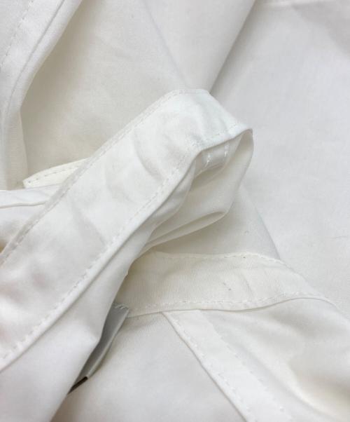 HYKE（ハイク）HYKE (ハイク) T/C PLEATED SHIRT DRESS/プリーツシャツドレス ホワイト サイズ:1の古着・服飾アイテム