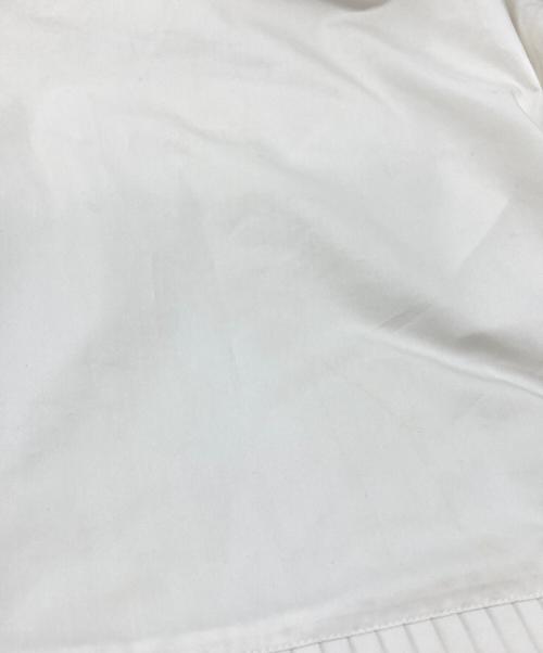 HYKE（ハイク）HYKE (ハイク) T/C PLEATED SHIRT DRESS/プリーツシャツドレス ホワイト サイズ:1の古着・服飾アイテム
