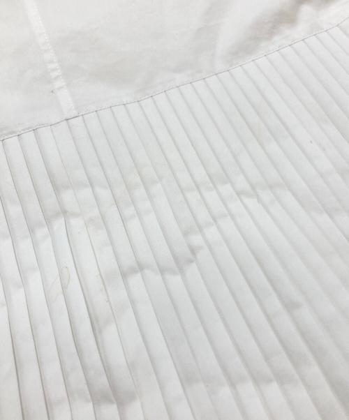 HYKE（ハイク）HYKE (ハイク) T/C PLEATED SHIRT DRESS/プリーツシャツドレス ホワイト サイズ:1の古着・服飾アイテム