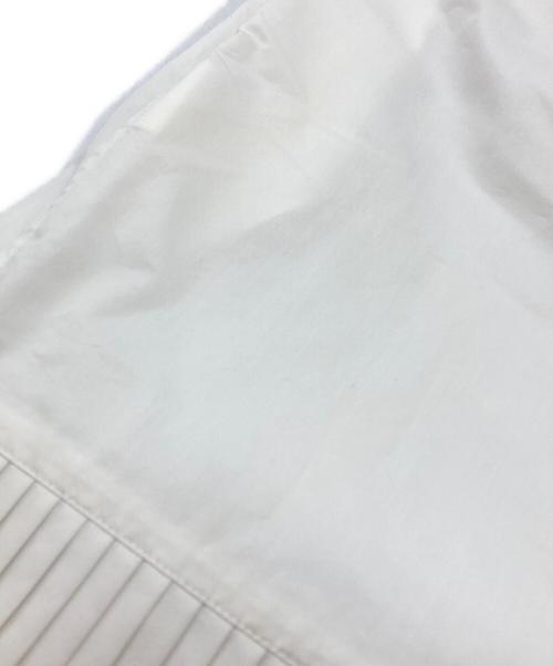 HYKE（ハイク）HYKE (ハイク) T/C PLEATED SHIRT DRESS/プリーツシャツドレス ホワイト サイズ:1の古着・服飾アイテム