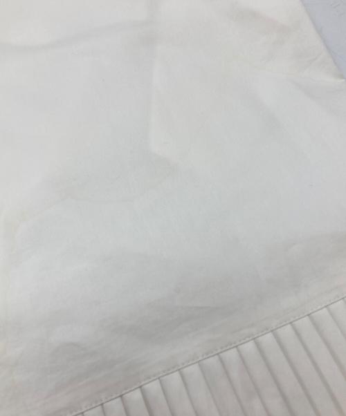 HYKE（ハイク）HYKE (ハイク) T/C PLEATED SHIRT DRESS/プリーツシャツドレス ホワイト サイズ:1の古着・服飾アイテム