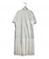 HYKE（ハイク）の古着「T/C PLEATED SHIRT DRESS/プリーツシャツドレス」｜ホワイト