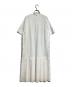 HYKE (ハイク) T/C PLEATED SHIRT DRESS/プリーツシャツドレス ホワイト サイズ:1：15000円