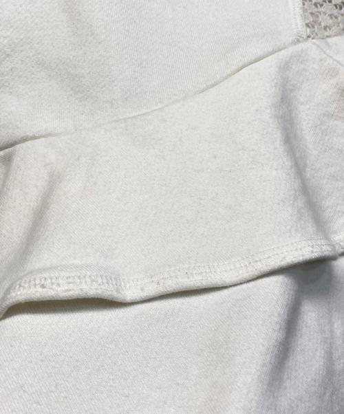 sea NEW YORK（シー ニューヨーク）sea NEW YORK (シー ニューヨーク) スウェット地フリルカットソー/Ruffled sweatshirt-style top ホワイト サイズ:Mの古着・服飾アイテム