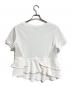 sea NEW YORK (シー ニューヨーク) スウェット地フリルカットソー/Ruffled sweatshirt-style top ホワイト サイズ:M：5000円