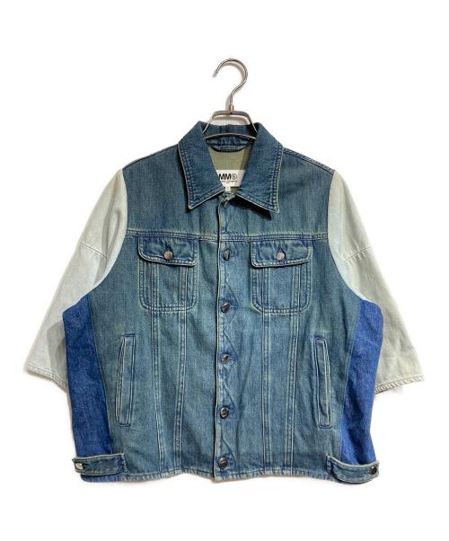 MM6 Maison Margiela（エムエムシックスメゾンマルジェラ）MM6 Maison Margiela (エムエムシックスメゾンマルジェラ) 再構築デニムジャケット/Denim Jacket インディゴ サイズ:38の古着・服飾アイテム