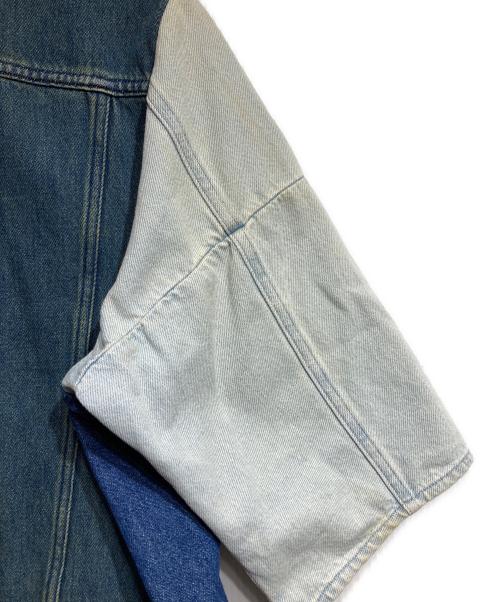 MM6 Maison Margiela（エムエムシックスメゾンマルジェラ）MM6 Maison Margiela (エムエムシックスメゾンマルジェラ) 再構築デニムジャケット/Denim Jacket インディゴ サイズ:38の古着・服飾アイテム