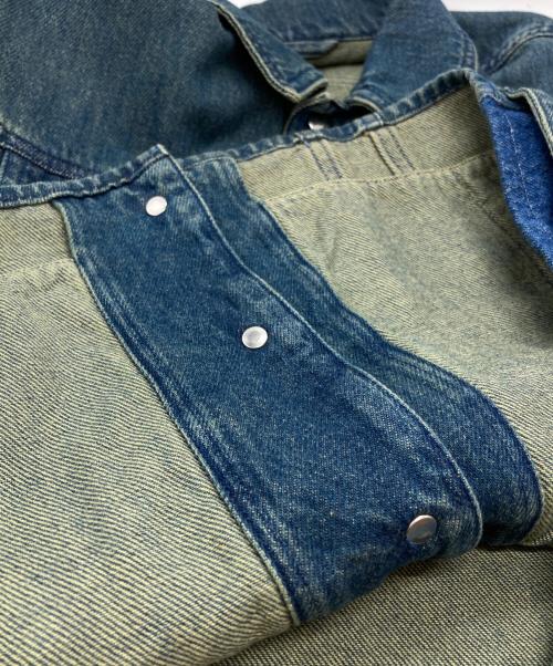 MM6 Maison Margiela（エムエムシックスメゾンマルジェラ）MM6 Maison Margiela (エムエムシックスメゾンマルジェラ) 再構築デニムジャケット/Denim Jacket インディゴ サイズ:38の古着・服飾アイテム
