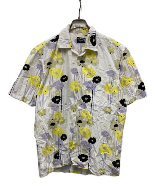 stussy（ステューシー）stussy (ステューシー) 00sボタニカル柄シャツ ホワイト サイズ:Mの古着・服飾アイテム