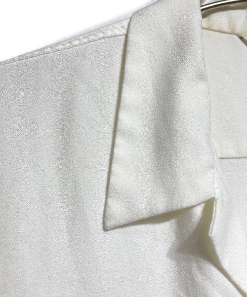 CALEE（キャリー）CALEE (キャリー) レーヨン混オープンカラーシャツ/Rayon-blend open-collar shirt ホワイト サイズ:Lの古着・服飾アイテム