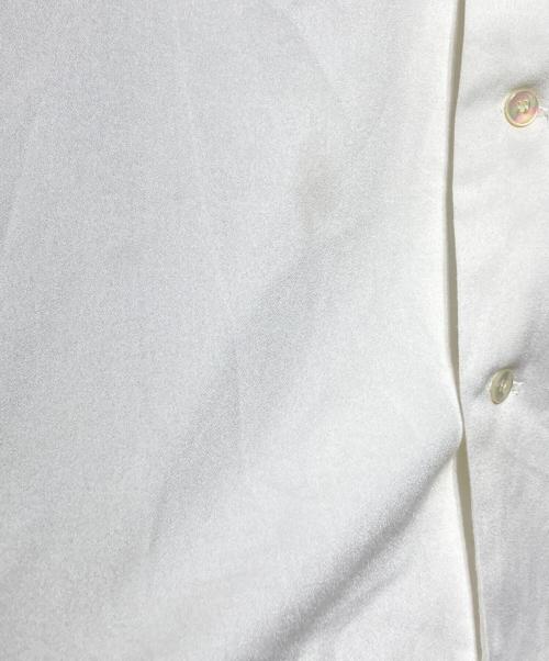 CALEE（キャリー）CALEE (キャリー) レーヨン混オープンカラーシャツ/Rayon-blend open-collar shirt ホワイト サイズ:Lの古着・服飾アイテム