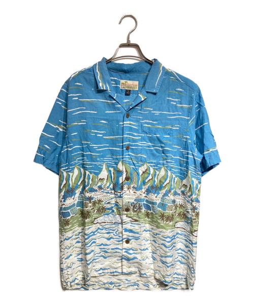pataloha（パタロハ）pataloha (パタロハ) TENCELアロハシャツ/Aloha Shirt ブルー サイズ:Sの古着・服飾アイテム