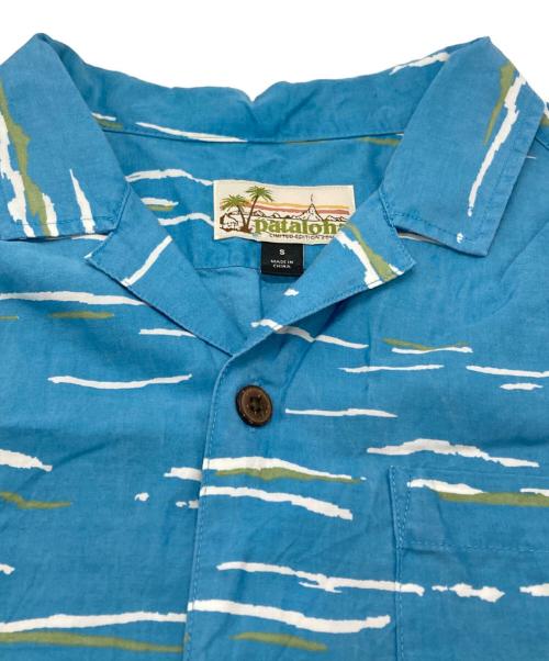 pataloha（パタロハ）pataloha (パタロハ) TENCELアロハシャツ/Aloha Shirt ブルー サイズ:Sの古着・服飾アイテム