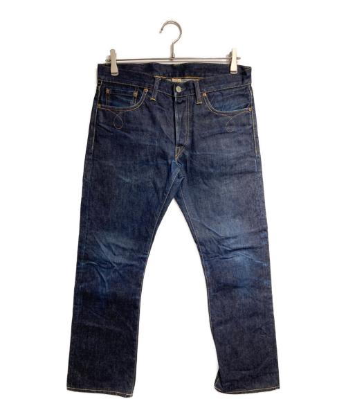 RRL（ダブルアールエル）RRL (ダブルアールエル) SLIM BOOT CUTボタンフライデニムパンツ/スリムブーツカット インディゴ サイズ:30の古着・服飾アイテム