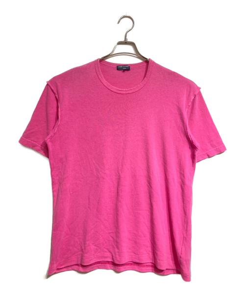 COMME des GARCONS HOMME（コムデギャルソン オム）COMME des GARCONS HOMME (コムデギャルソン オム) カットオフガーメントダイTシャツ グリーン サイズ:Lの古着・服飾アイテム