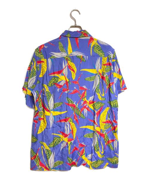 WACKO MARIA（ワコマリア）WACKO MARIA (ワコマリア) 極楽鳥花 S/S HAWAIIAN SHIRT/ハワイアンシャツ ブルー サイズ:Lの古着・服飾アイテム