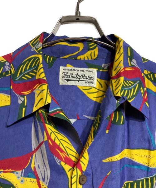 WACKO MARIA（ワコマリア）WACKO MARIA (ワコマリア) 極楽鳥花 S/S HAWAIIAN SHIRT/ハワイアンシャツ ブルー サイズ:Lの古着・服飾アイテム