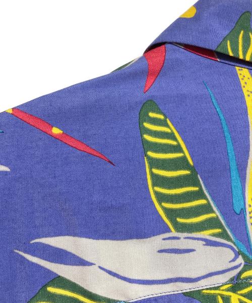 WACKO MARIA（ワコマリア）WACKO MARIA (ワコマリア) 極楽鳥花 S/S HAWAIIAN SHIRT/ハワイアンシャツ ブルー サイズ:Lの古着・服飾アイテム