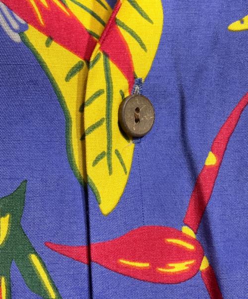 WACKO MARIA（ワコマリア）WACKO MARIA (ワコマリア) 極楽鳥花 S/S HAWAIIAN SHIRT/ハワイアンシャツ ブルー サイズ:Lの古着・服飾アイテム