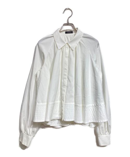 anuans（アニュアンス）anuans (アニュアンス) Anniv.テントラインブラウス/Tent Line Blouse ホワイト サイズ:Fの古着・服飾アイテム