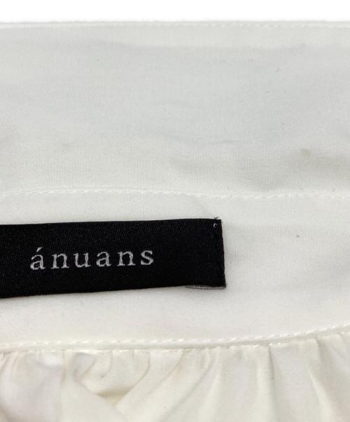 anuans（アニュアンス）anuans (アニュアンス) Anniv.テントラインブラウス/Tent Line Blouse ホワイト サイズ:Fの古着・服飾アイテム