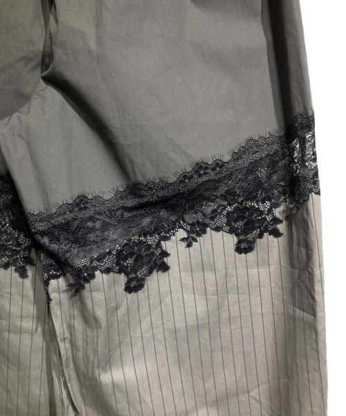 Sea Room lynn（シールームリン）Sea Room lynn (シールームリン) Laceドッキングスカラップrelaxパンツ グレー サイズ:Mの古着・服飾アイテム