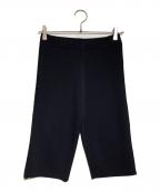 Ameriアメリ）の古着「SIDE LACE LIKE KNIT BIKER PANTS/サイドレースライクニットベイカーパンツ」｜ブラック