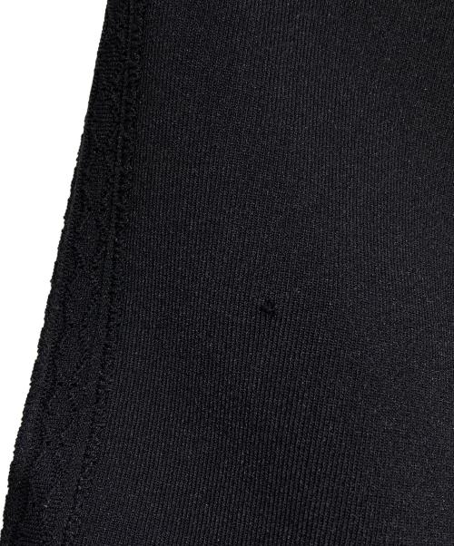 Ameri（アメリ）Ameri (アメリ) SIDE LACE LIKE KNIT BIKER PANTS/サイドレースライクニットベイカーパンツ ブラック サイズ:Mの古着・服飾アイテム