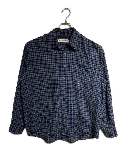 OUR LEGACY（アワーレガシー）OUR LEGACY (アワーレガシー) ABOVE SHIRT/アバブシャツ ブルー サイズ:48の古着・服飾アイテム