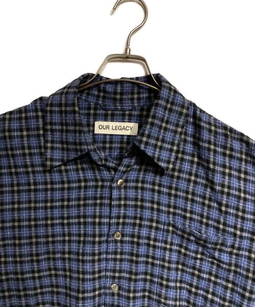 OUR LEGACY（アワーレガシー）OUR LEGACY (アワーレガシー) ABOVE SHIRT/アバブシャツ ブルー サイズ:48の古着・服飾アイテム