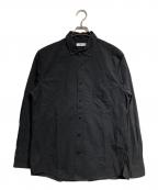 nonnativeノンネイティブ）の古着「DWELLER B.D. SHIRT COTTON TYPEWRITER/ドウェラー B.D. シャツ コットン タイプライター」｜ブラック