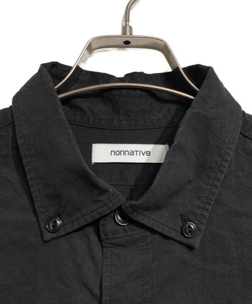 nonnative（ノンネイティブ）nonnative (ノンネイティブ) DWELLER B.D. SHIRT COTTON TYPEWRITER/ドウェラー B.D. シャツ コットン タイプライター ブラック サイズ:2の古着・服飾アイテム