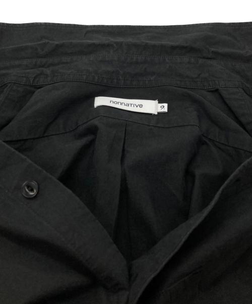 nonnative（ノンネイティブ）nonnative (ノンネイティブ) DWELLER B.D. SHIRT COTTON TYPEWRITER/ドウェラー B.D. シャツ コットン タイプライター ブラック サイズ:2の古着・服飾アイテム