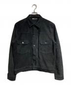 MINEDENIMマインデニム）の古着「Sheep Suede Trucker JKT」｜ブラック