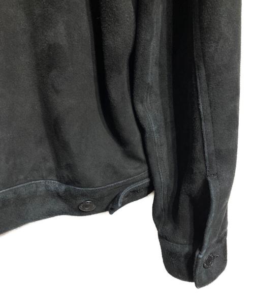 MINEDENIM（マインデニム）MINEDENIM (マインデニム) Sheep Suede Trucker JKT ブラック サイズ:2の古着・服飾アイテム