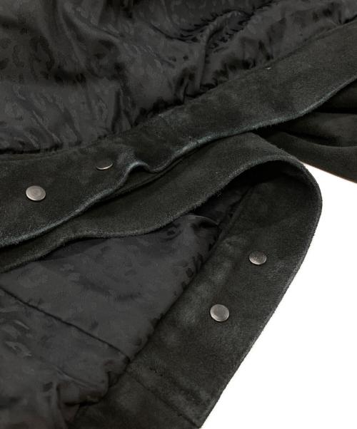 MINEDENIM（マインデニム）MINEDENIM (マインデニム) Sheep Suede Trucker JKT ブラック サイズ:2の古着・服飾アイテム