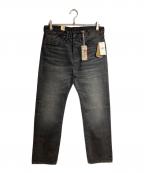 RRLダブルアールエル）の古着「STRAIGHT FIT JEAN DUSTY BLACK WASH」｜グレー