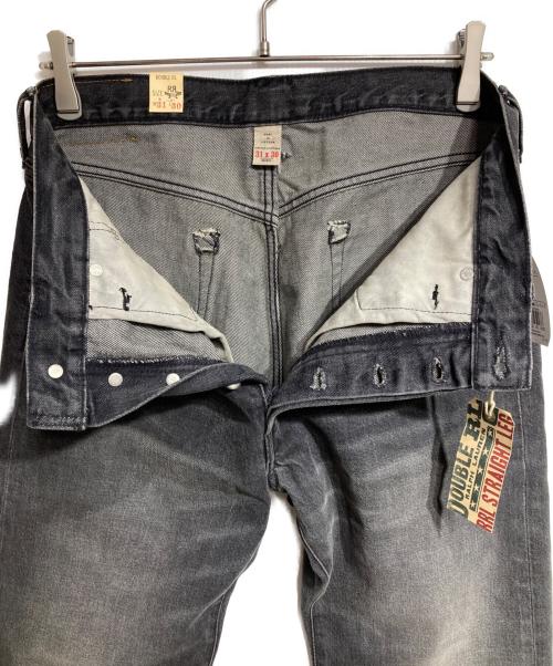RRL（ダブルアールエル）RRL (ダブルアールエル) STRAIGHT FIT JEAN DUSTY BLACK WASH グレー サイズ:W31×30の古着・服飾アイテム