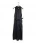 noir kei ninomiya（ノワール ケイ ニノミヤ）の古着「ベルト付きウールボトムックデザインオールインワン/Belted wool bottom-style all-in-one」｜ブラック