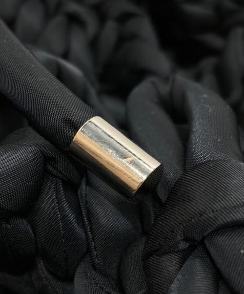 noir kei ninomiya（ノワール ケイ ニノミヤ）noir kei ninomiya (ノワール ケイ ニノミヤ) リボン編みMA-1風ジャケット ブラック サイズ:Sの古着・服飾アイテム
