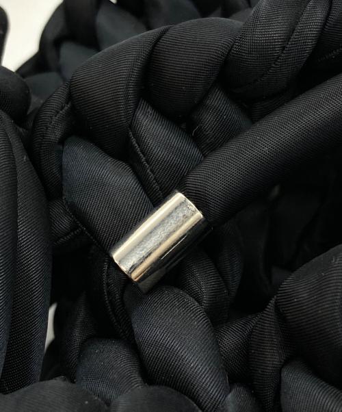 noir kei ninomiya（ノワール ケイ ニノミヤ）noir kei ninomiya (ノワール ケイ ニノミヤ) リボン編みMA-1風ジャケット ブラック サイズ:Sの古着・服飾アイテム