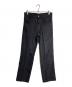 DAIRIKU（ダイリク）の古着「Straight Pressed Pant/ストレート プレスド パンツ」｜ブラック
