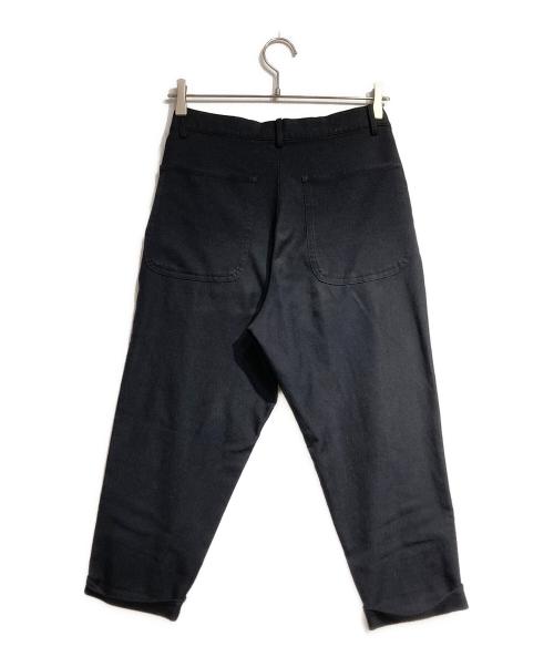 BLACK COMME des GARCONS（ブラックコムデギャルソン）BLACK COMME des GARCONS (ブラックコムデギャルソン) ポリエステルクロップドパンツ/Polyester cropped pants ブラック サイズ:XSの古着・服飾アイテム