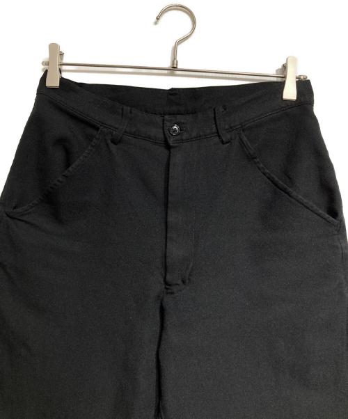 BLACK COMME des GARCONS（ブラックコムデギャルソン）BLACK COMME des GARCONS (ブラックコムデギャルソン) ポリエステルクロップドパンツ/Polyester cropped pants ブラック サイズ:XSの古着・服飾アイテム