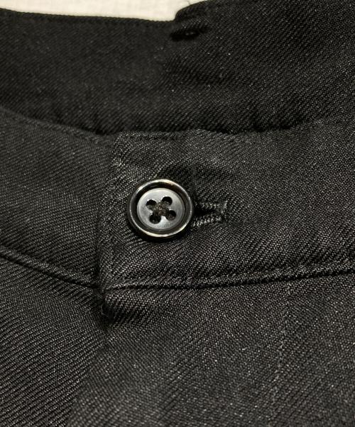 BLACK COMME des GARCONS（ブラックコムデギャルソン）BLACK COMME des GARCONS (ブラックコムデギャルソン) ポリエステルクロップドパンツ/Polyester cropped pants ブラック サイズ:XSの古着・服飾アイテム